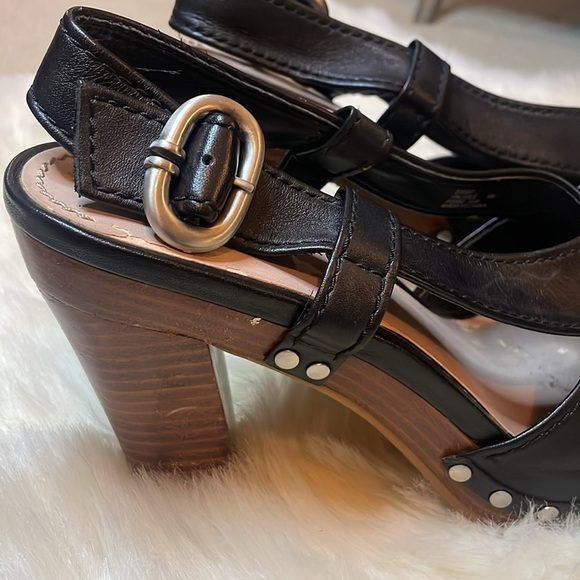 CALVIN KLEIN Valerie Black High Heel Shoes 9 Platform Spring Summer Woman’s - Picture 2 of 12